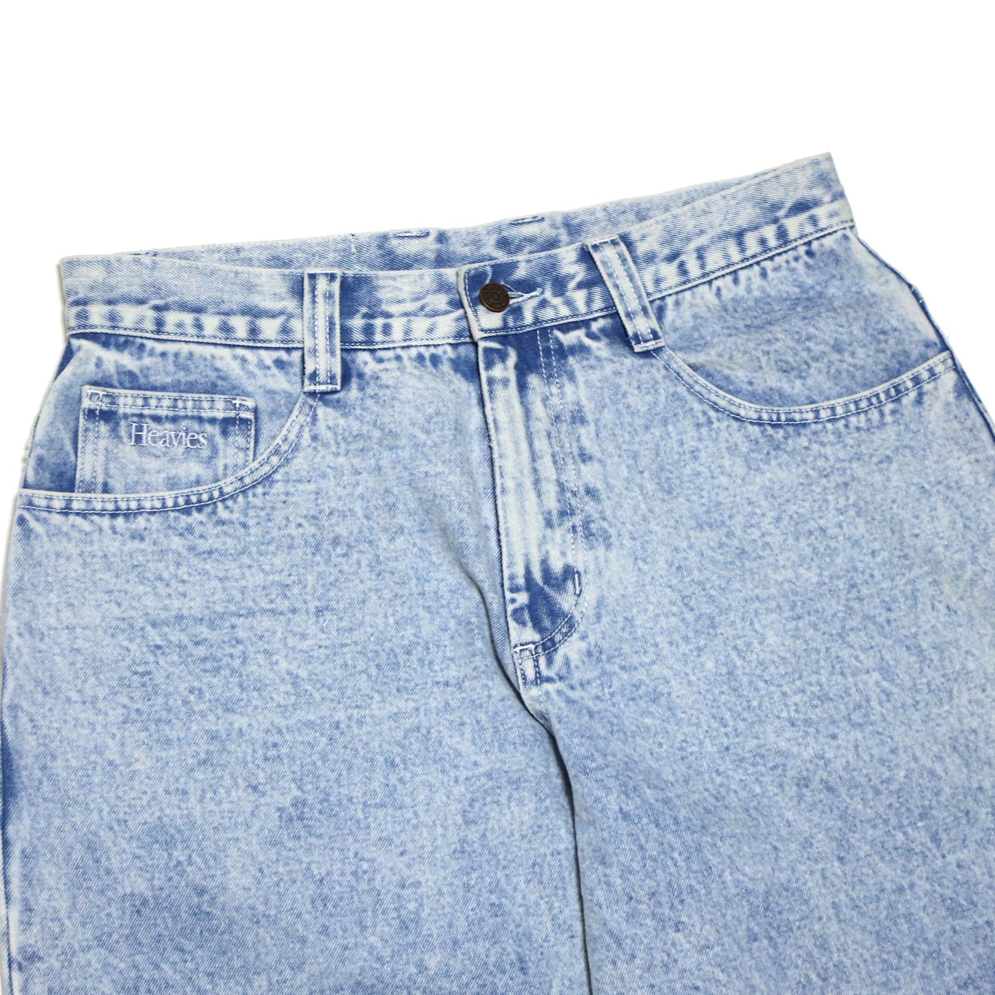 MOTO-BUNKA X HEAVIES - Collaboration Jeans/Chemical Washed Light Blue