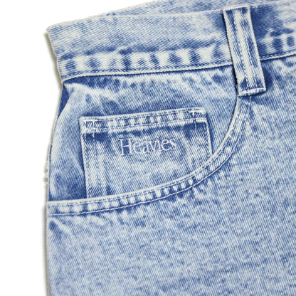 MOTO-BUNKA X HEAVIES - Collaboration Jeans/Chemical Washed Light Blue