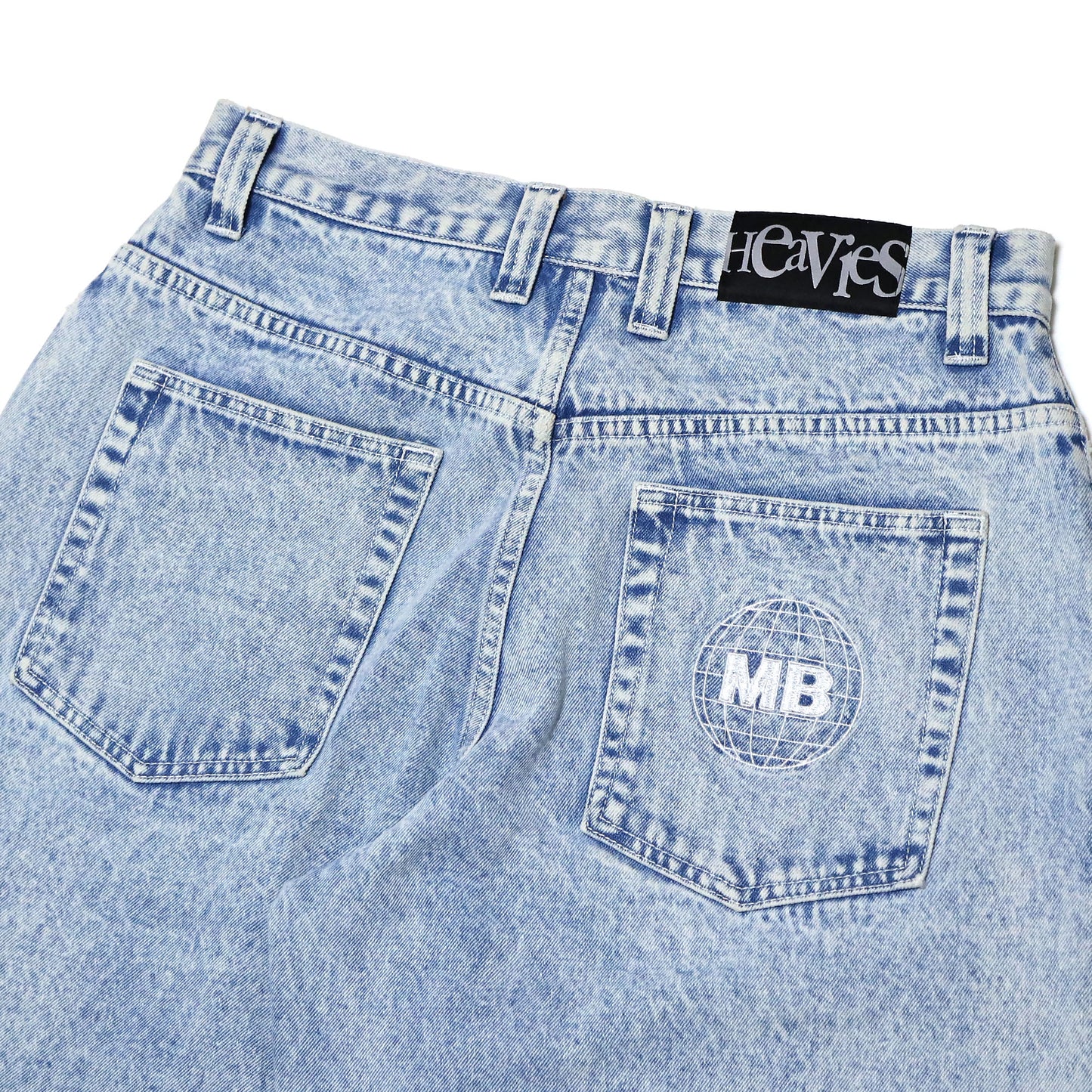 MOTO-BUNKA X HEAVIES - Collaboration Jeans/Chemical Washed Light Blue