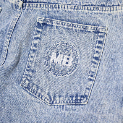 MOTO-BUNKA X HEAVIES - Collaboration Jeans/Chemical Washed Light Blue