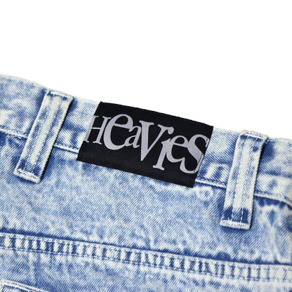 MOTO-BUNKA X HEAVIES - Collaboration Jeans/Chemical Washed Light Blue